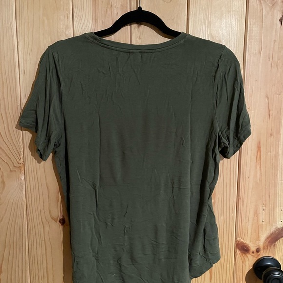 Old Navy EveryWear Olive Green Shirt - Picture 2 of 3
